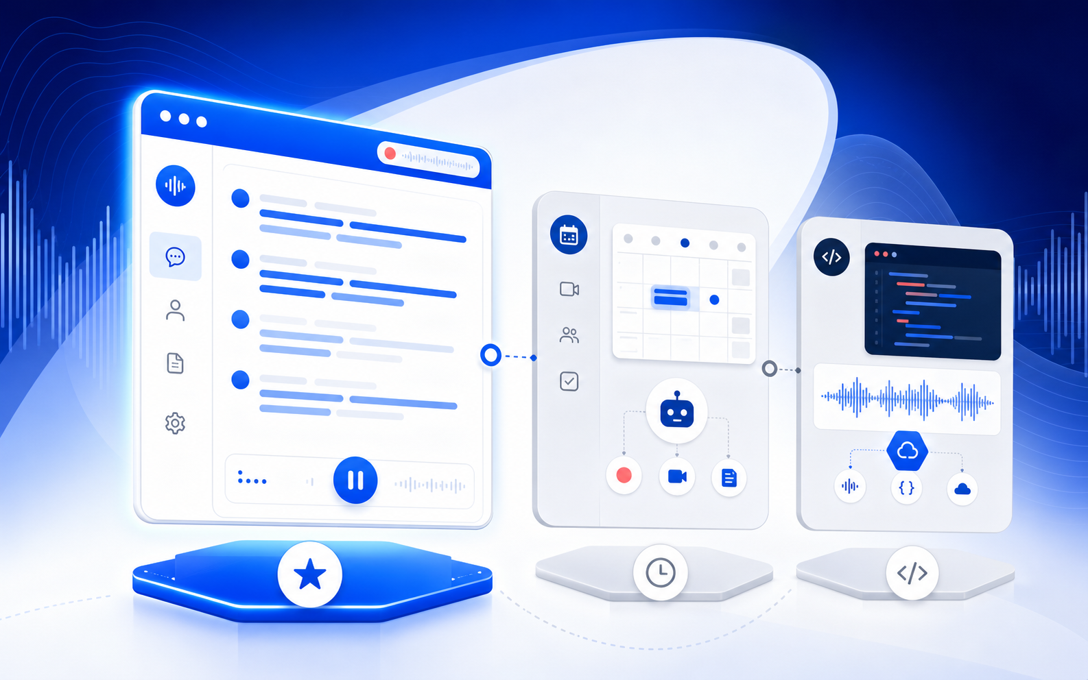 Comparison of browser-first transcription, meeting-agent automation, and developer speech APIs